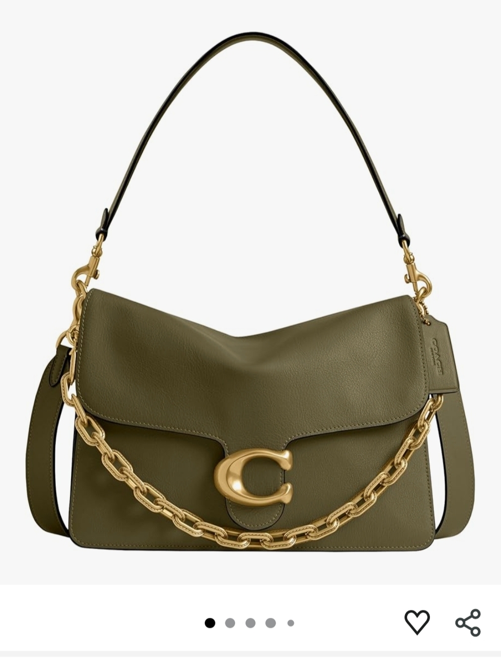NWT Coach Olive Chain Tabby 30 Shoulder Bag
